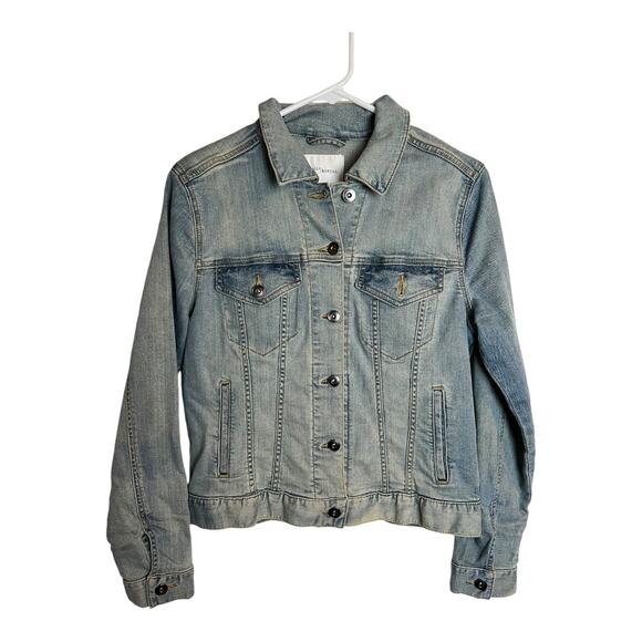 Daily Ritual XS Women’s Jean Jacket Denim Blue Cotton Casual Comfy - Picture 1 of 6